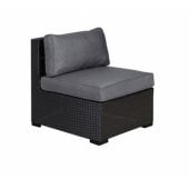 RDveikals.lv: Evelekt Moduļu dīvāna vidusdaļa SEVILLA, melns Dārza dīvāns