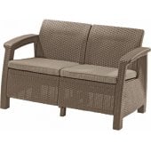 RDveikals.lv: Keter Corfu Love Seat Beige Dārza dīvāns