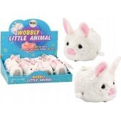 RDveikals.lv: LEAN Toys Clockwork Bunny Riding Toy Decoration White Mīkstā rotaļlieta