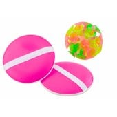 RDveikals.lv: LEAN Toys Arcade Game Round Palettes Ball With Suction Cups Pink Rotaļļieta