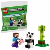 RDveikals.lv: Lego Steve and Baby Panda 30672 Konstruktors