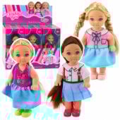 RDveikals.lv: LEAN Toys Kaibibi Mini Doll Long Hair Colorful Dress 12 cm Mix Lelle