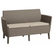 RDveikals.lv: Keter Salemo 2 Seater Sofa Beige Dārza dīvāns