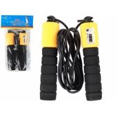RDveikals.lv: LEAN Toys Skipping Rope Black and Orange With Counter 280 cm Fitness Adjustment